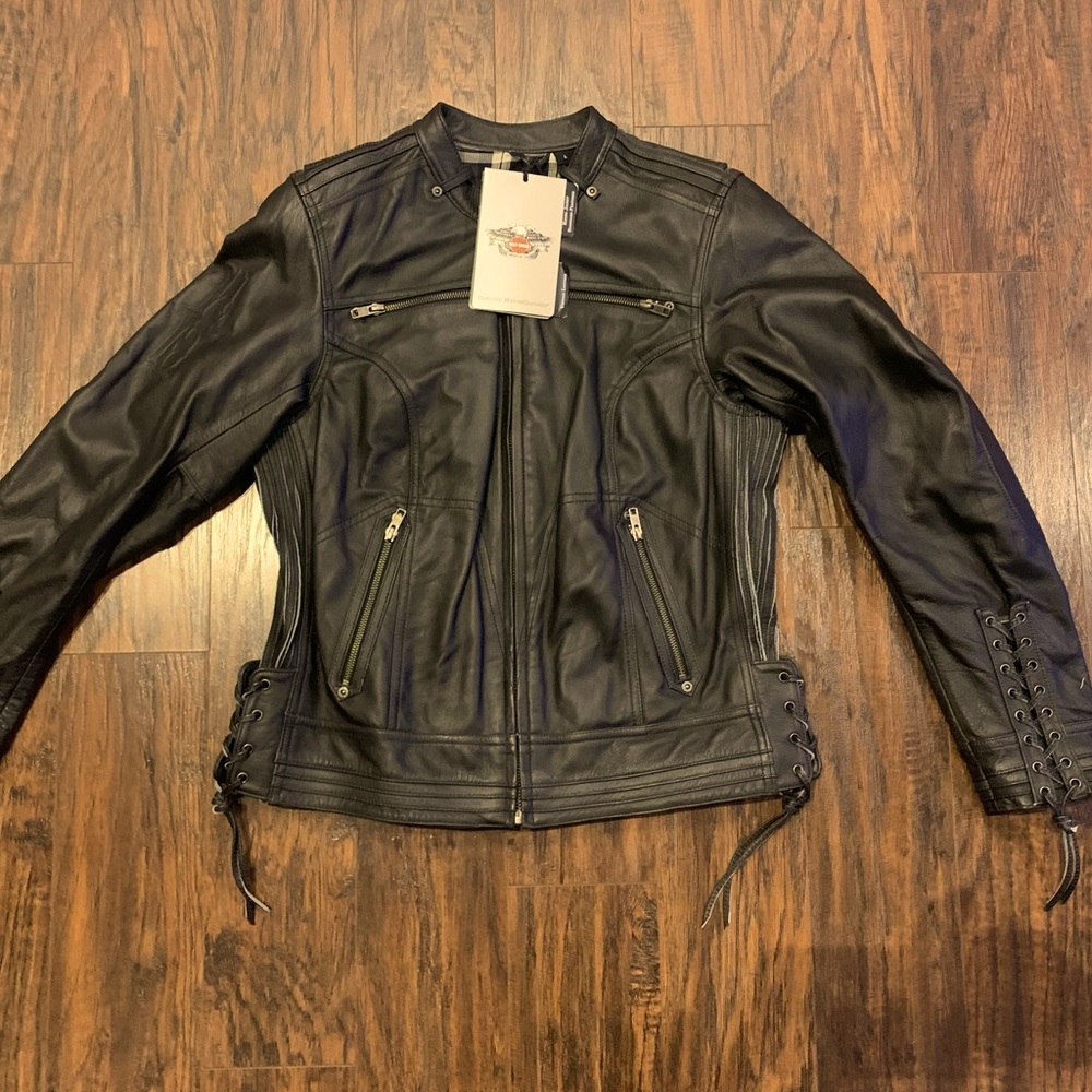 Womens Harley Davidson Cambria Leather Jacket Large NWT